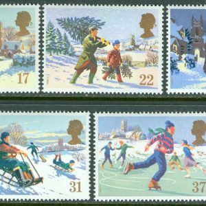 England – M 1300-1304 A Jul 1990 – Lekand barn, 5 kpl **