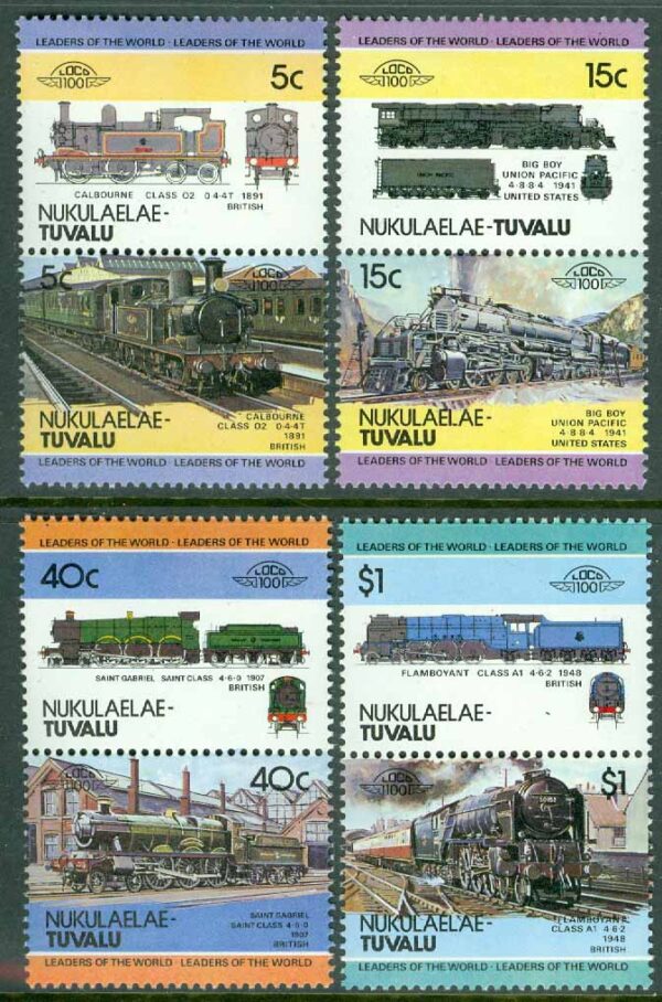 Nukulaelae Tuvalu - M    1-8 Lok, 8 kpl **