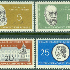 DDR – M  795-798 Humboldt-universitetet i Berlin 150 år, 4 ol **