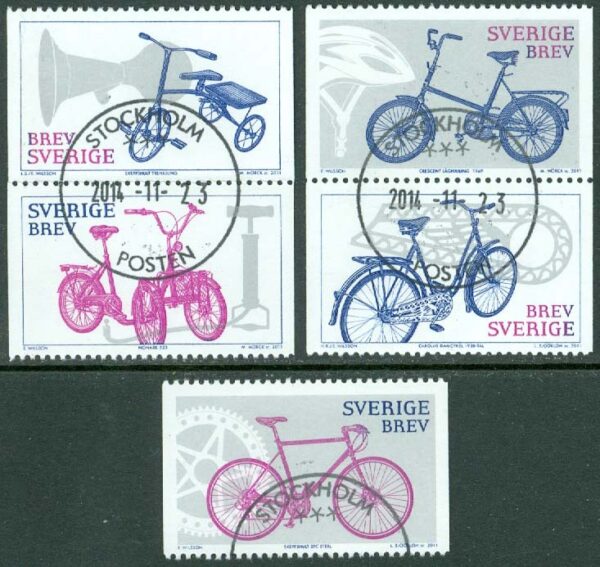 F 2812-2816 Cyklar, 5 kpl stpl