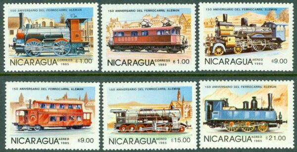 Nicaragua - M 2579-2584 Gamla Lok, 6 kpl **