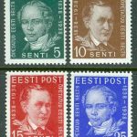 Estland – M  138-141 ”Gelehrte Estnische Gesellschaft” 100 år, 4 kpl **