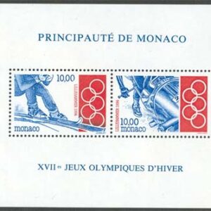 Monaco – M BL  61 OS i Lillehammer 1994 – Skidor & Bob, Block **
