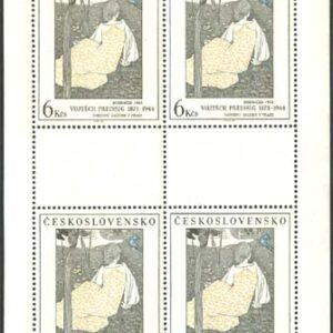 Tjeckoslovakien – M 2980 Konst – Nationalgalerian XXI, Miniark **