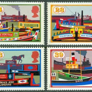 England – M 1459-1462 Kanallagen 200 år, öppnandet av Grand Union Canal. 4 kpl **