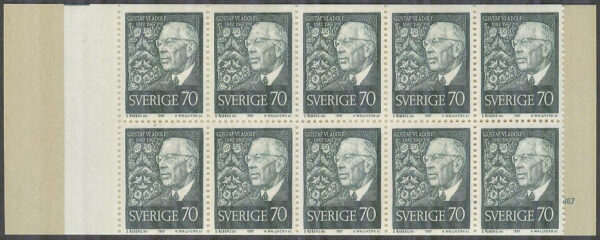 Sverige - F H 199 RT Gustaf VI Adolf 85 år, kpl **