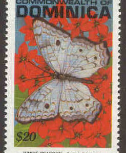 Dominica – M 1467 Fjärilar, Anartia jatrophae, märke**