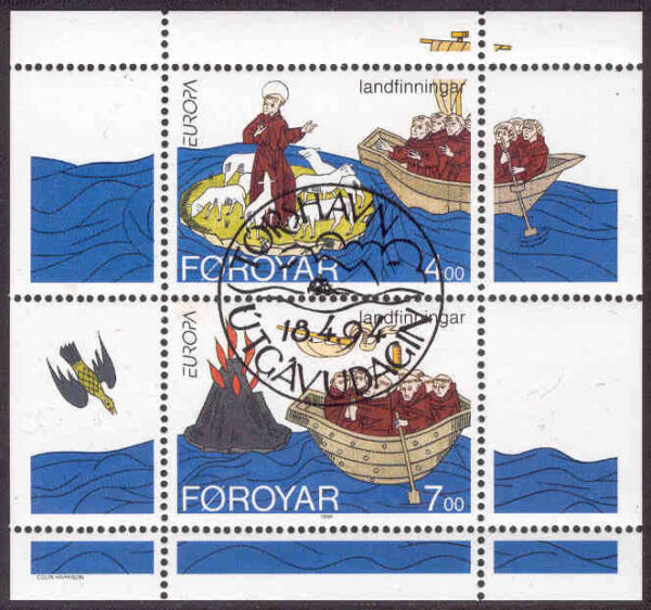 Färöarna - F  260-261 (BL 7) Europa CEPT 1994 St. Brendan, Block