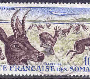 Franska Somalia – M  317 Djur – Bohorrörbock, 100 F