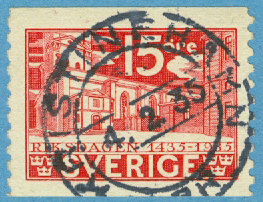 F  242A Praktstämplat KRISTINEHAMN 4.2.35