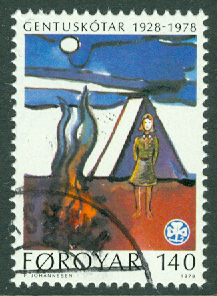 Färöarna – F   43 Scouting – Flickscouterna 50 år, 1 kpl
