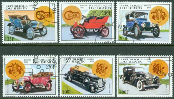 Benin - M  950-955 Gamla bilar, 6 kpl stpl