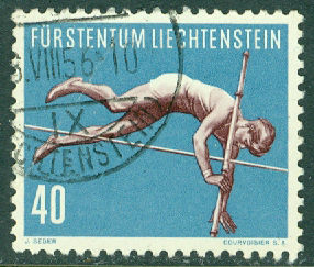 Liechtenstein – M  344 Sport, stavhoppare 40 Rp stpl