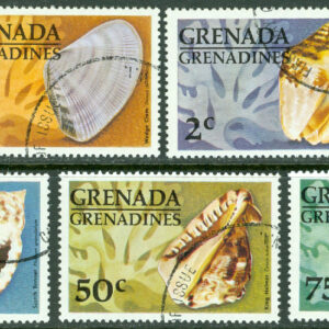 Grenada Grenadines – M  132-138 Musslor och snäckor, 7 kpl stpl