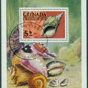Grenada Grenadines – M BL  15 Musslor och snäckor, block stpl