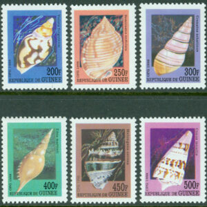 Guinea – M 2114-2119 Havssnäckor, 6 kpl **