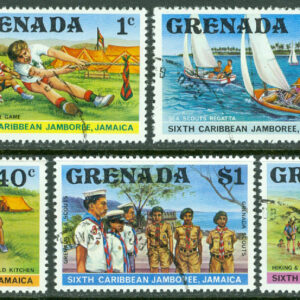 Grenada – M  843-849 Scouting – Karibiska Träffen 1977, 7 kpl