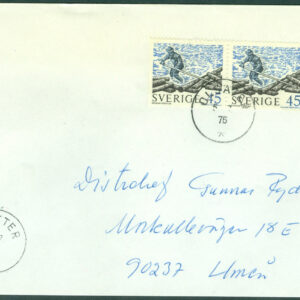 F  685BB på brev OLSÄTER 5.7.75 Sistadagsstämpel