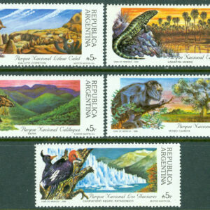 Argentina – M 1962-1966 Argentinska nationalparker II,  5 kpl **
