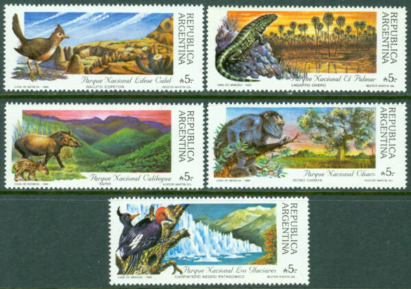 Argentina - M 1962-1966 Argentinska nationalparker II,  5 kpl **