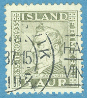 Island – F  213 M Jochumsson, diktare, 5 aur stpl