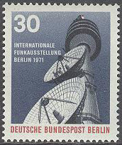 Berlin – M  391 Internationell Teleutställning IFA, märke kpl **