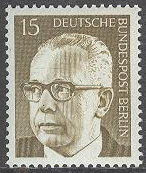 Berlin – M  427 President Gustav Heinemann, märke **