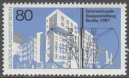 Berlin – M  785 Internationell Byggutställning IBA, märke kpl **