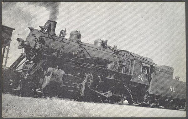 Järnväg - Pacific Locomotive No. 80 A 2-8-0
