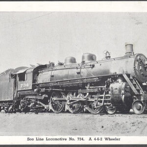 Järnväg – Soo Line Locomotive No. 734 A 4-6-2 Wheeler