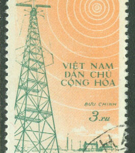 Vietnam – M  102 Uppförande av radiostationen Me Tri, Hanoi. 3 xu stpl