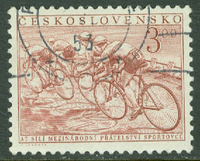 Tjeckoslovakien – M  751 Cykel, 3.00 Kc stpl