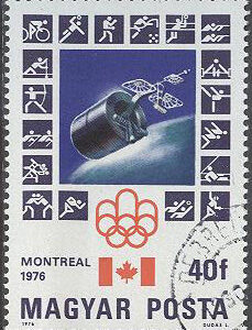 Ungern – M 3125 A OS i Montreal 1976 – Satelliten Intelstar 4, märke