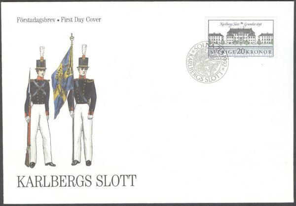 Sverige - FDC 1992-05-21 - Karlberg, 1 kpl Vinjett 1