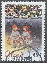 Åland – F  258 Julfrimärke 2005 – Tomtar, 1 kpl