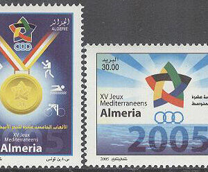 Algeriet – M 1457-1458 Sport – 15:e Medelhavsspelen i Almeria 2005, serie 2 kpl **