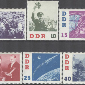 DDR – M  863-868 Besök av sovjetiske kosmonauten G Titow, 6 kpl **