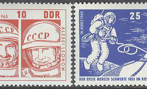 DDR – M 1098-1099 Start av Sovjets rymdskeppet ”Woschod 2”, 2 kpl **