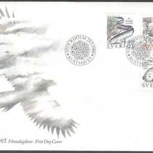 Sverige – FDC 1988-03-29 – Kusthavet, 3 kpl Vinjett 1
