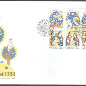 Sverige – FDC 1988-11-29 – Jul 1988, HBL kpl Vinjett 1
