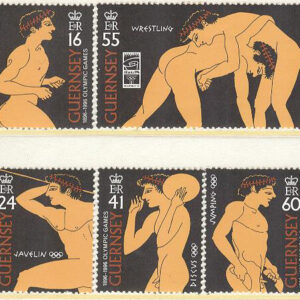 Guernsey – M  703-707 OS i Atlanta 1996 – OS 100 år, 5 kpl **