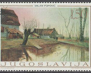 Jugoslavien – M 1298-1300 Jugoslavisk Konst från 1800-talet, serie 3 olika