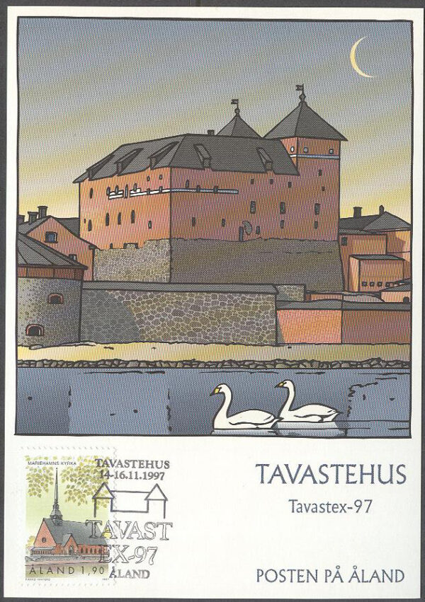 Åland - Utställningskort 1997 - Mariehamnskyrka, 1 kpl