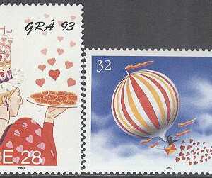 Irland – M  815-816 Valentins Dag 1993 – Ballong, 2 kpl **