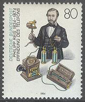 Tyskland – M 1198 Philipp Reis 150 år – Uppfinnare – Telefon, 1 kpl **