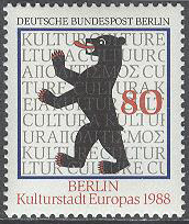 Berlin – M  800 Berlin – Europas Kulturhuvudstad 1988, 1 kpl **