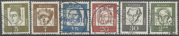 Tyskland - M  347-348, 351-352, 354, 362 y Betydande tyskar, 6 olika