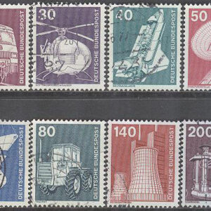 Tyskland – M  847, 849-853, 856, 858 Industri & Teknik I bla Spacelab, serie 8 olika