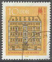 DDR – M 2308 Vårmässa i Leipzig 1978 – Königshaus am Markt, märke