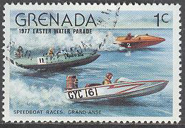 Grenada – M  833 Vattensport – Motorbåtar, märke